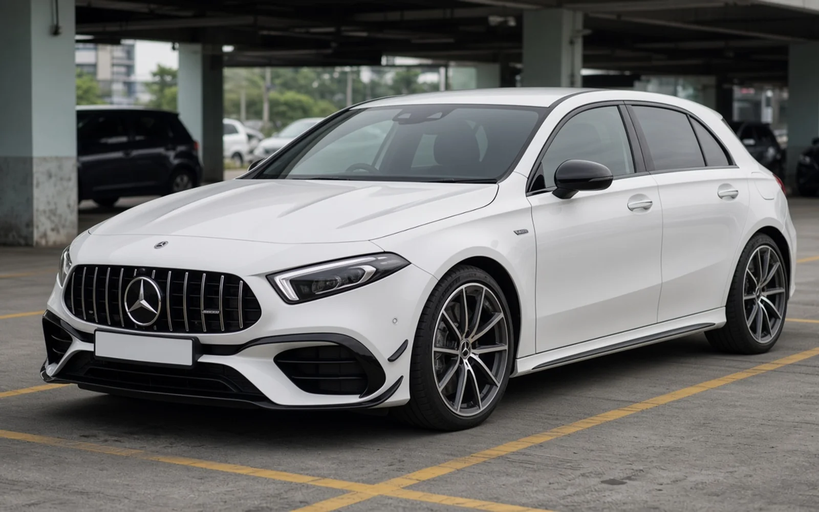 Mercedes-Benz A45 S hatchback for performance car rental in Malaysia